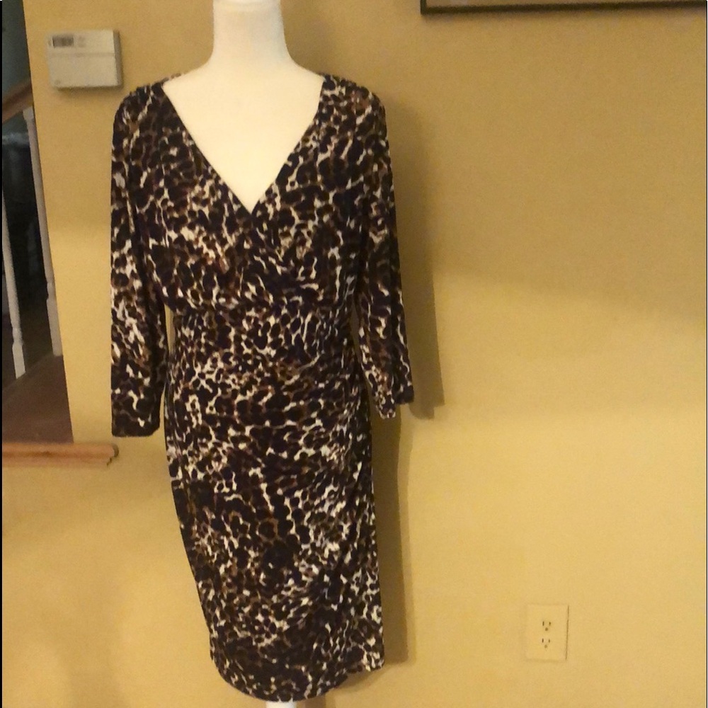 Lauren Ralph Lauren Leopard Dress 16W
